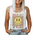 Six Is A Vibe 6Th Birthday Groovy 6 Year Old Boys Girls Women Tank Top