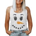 Snowoman Mrs Snowman Winter Holiday Matching Couples Family Women Tank Top