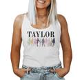 Taylor Personalized Name I Love Taylor Girl Groovy 90S Women Tank Top
