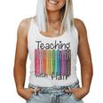 Teaching With Flair Preschool Teacher First Day Of School Women Tank Top