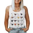 Types Of Chickens Farmer Costume Domestic Chicken Breeds Women Tank Top
