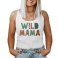 Wild Mama Zoo Born Wild Birthday Safari Jungle Family Women Tank Top
