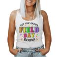 Yellow Field Day Let Games Start Begin Kid Boy Girl Teacher Women Tank Top