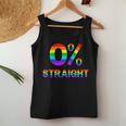 0 Straight Gay Pride Rainbow Flag Lesbian Lgbtq Women Tank Top Unique Gifts