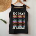 100Th Day 100 Days Of School Retro Groovy Hearts 100Th Women Tank Top Funny Gifts