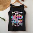 10Th Birthday Girl 10 Years Roller Skates Number 10 Women Tank Top Funny Gifts
