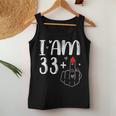 I Am 33 Plus 1 Middle Finger For A 34Th Birthday For Women Women Tank Top Unique Gifts