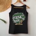414 Milwaukee Area Code African American Woman Afro Women Tank Top Unique Gifts