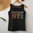 50Th Birthday For 1972 Vintage Retro Best Of Women Tank Top Unique Gifts