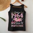 60 Year Old Made In 1964 Birthday Floral 60Th Birthday Women Women Tank Top Funny Gifts