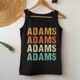 Adams Last Name Family Reunion Surname Personalized Women Tank Top Funny Gifts