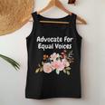 Advocate For Equal Voices Empower Equal Rights Women Tank Top Unique Gifts