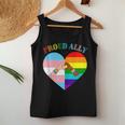 Ally Rainbow Flag Heart Lgbt Gay Lesbian Support Pride Month Women Tank Top Unique Gifts