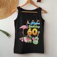 Aloha Hawaii 60Th Birthday 60 Years Old Flamingo Hawaiian Women Tank Top Unique Gifts