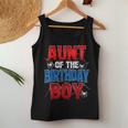 Aunt Of The Birthday Boy Matching Family Spider Web Women Tank Top Unique Gifts