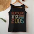 Awesome Since 2005 Retro And Vintage 2005 Birthday Women Tank Top Unique Gifts
