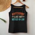 Awesome Like My Mother In Law Son & Daughter Vintage Women Tank Top Funny Gifts