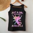 Axolotl Just A Girl Who Loves Axolotls Women Tank Top Funny Gifts