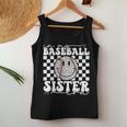 In My Baseball Sister Era Leopard Sister Baseball Girl Women Women Tank Top Unique Gifts