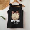 Baseball Sister Leopard Mother's Day Girls Womens Women Tank Top Unique Gifts