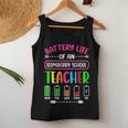Battery Life Of A Elementary School Teacher School Week Women Tank Top Funny Gifts