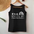 Beautiful Day To Support Public Education Teacher Red For Ed Women Tank Top Funny Gifts