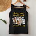 Behind Every Good Woman Are A Lot Of Dogs Dog Lovers Women Tank Top Unique Gifts