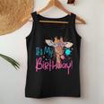 It Is My Birthday Good Time Giraffe Party Animal Colorful Women Tank Top Unique Gifts