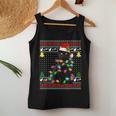 Black Cat Ugly Christmas Sweater Cats Lover Girls Women Tank Top Personalized Gifts