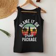 Blame It On The Drink Package Cruise Alcohol Wine Lover Women Tank Top Funny Gifts