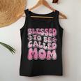 Blessed To Be Called Mom Mother's Day Groovy Women Tank Top Personalized Gifts