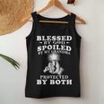 Blessed By God Spoiled By My Grandma Protected By Both Women Tank Top Funny Gifts