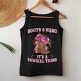 Boots And Bling Its A Cowgirl Thing Cute Love Country Girls Women Tank Top Unique Gifts