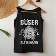 Böser Alter Mannatertagintage Opa Papa Indianer Tomahawk Tank Top Frauen Lustige Geschenke