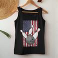 Bowling Bowler Usa American Flag Patriotic Women Tank Top Unique Gifts