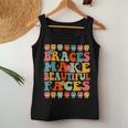 Braces Make Beautiful Faces Groovy Orthodontist Women Tank Top Unique Gifts