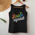 Bride Squad Lgbt Rainbow Flag Lesbian Bachelorette Party Women Tank Top Unique Gifts