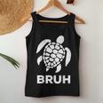 Bruh Meme Sea Turtle Retro Earth Day 2024 Ns Boys Women Tank Top Unique Gifts