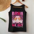 Bruh We Out Teacher Floral Hippie Smile Face Happy Last Day Women Tank Top Unique Gifts
