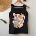 Cat Boba Tea Bubble Lover Anime Kawaii Girl N Women Tank Top Personalized Gifts