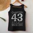 Chapter 43 Fabulous Since 1981 Happy 43Rd Birthday Girl Lady Women Tank Top Funny Gifts