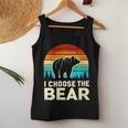 I Choose The Bear Vintage Sunset Women Tank Top Unique Gifts