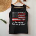 Christian White Straight Republician American Flag Women Tank Top Unique Gifts