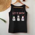 Christmas Let It Snow Snowman Winter Xmas For Women Women Tank Top Unique Gifts