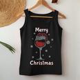 Christmas Outfit Wine Glass Christmas Women Tank Top Personalized Gifts