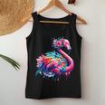 Coole Batikkunst Mit Tiermotiv Flamingoogelgeist Tank Top Frauen Lustige Geschenke