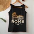 Coolintage Roma Italia Coliseo Souvenirs Roma Italia Cuello Camiseta sin mangas para mujer Regalos divertidos