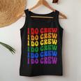 I Do Crew Bride Squad Lgbt Groovy Bachelorette Party Women Tank Top Funny Gifts