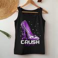 Crush Lupus Awareness Purple High Heel Purple Ribbon Womens Women Tank Top Funny Gifts