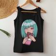 Cute Chocolate Anime Girl Japanese Women Tank Top Personalized Gifts